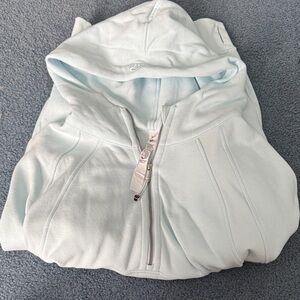 Lululemon Athletica Sky Blue Quarter Zip Scuba. ONLY WORN ONCE!